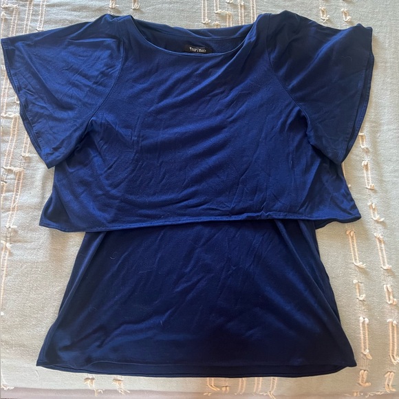 Navy Blue Blouse - Picture 2 of 2